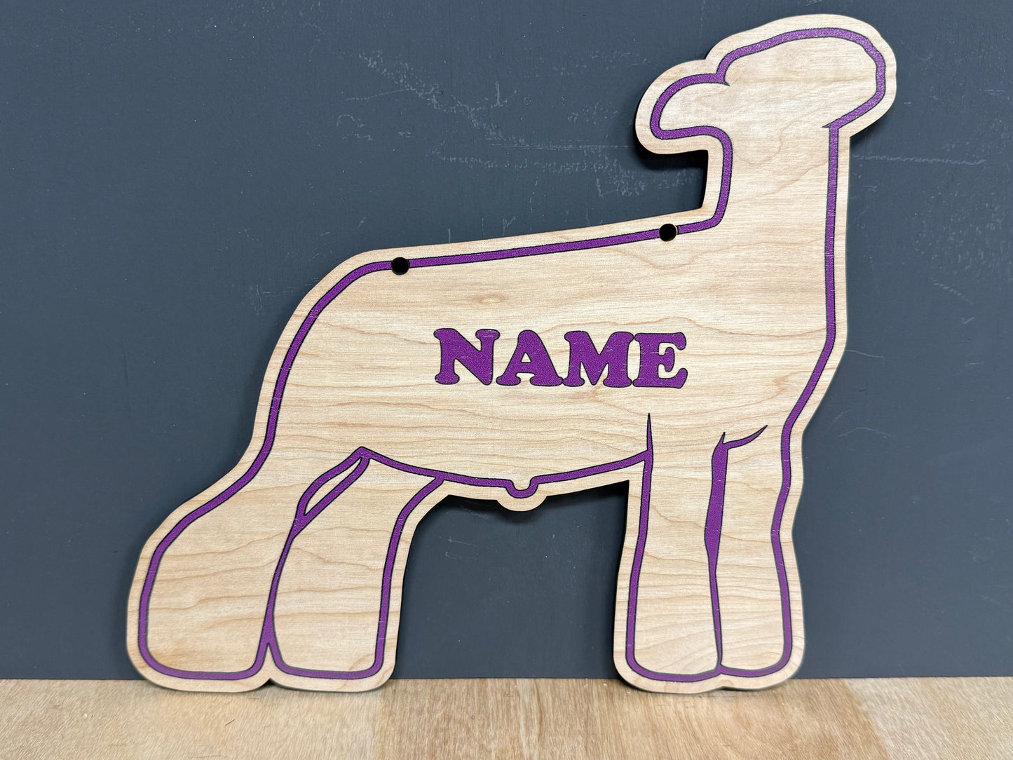 Market Lamb Stall sign customizable wooden sign