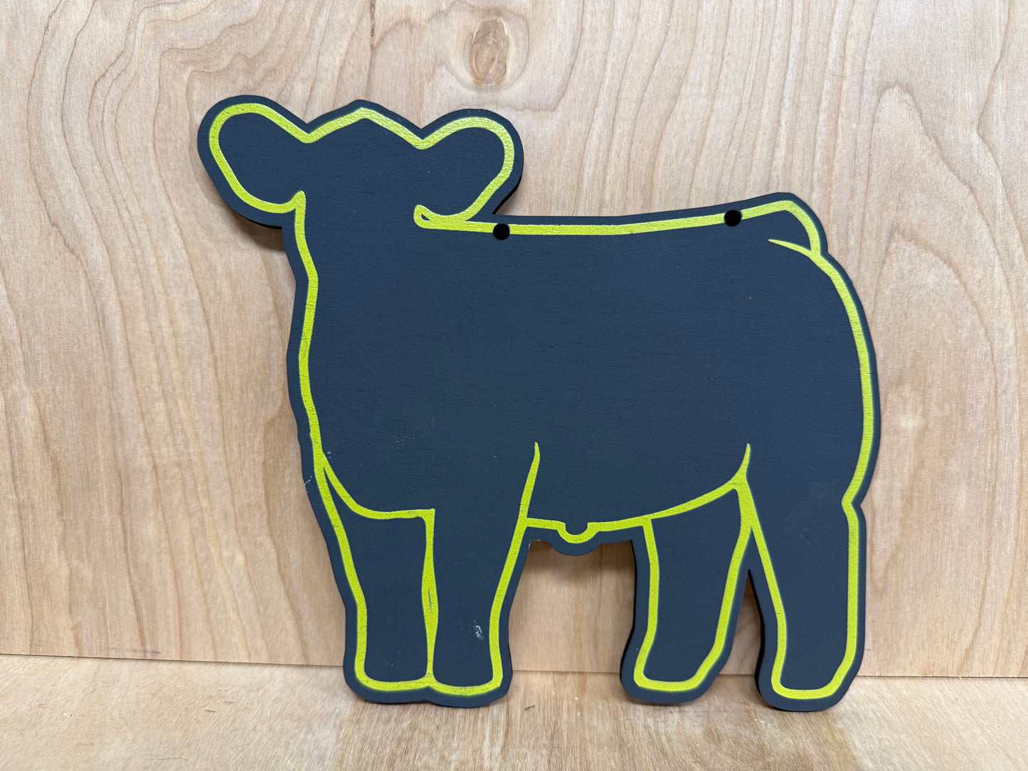 Chalk Market Steer stall sign for livestock shows or county fairs cattle sign