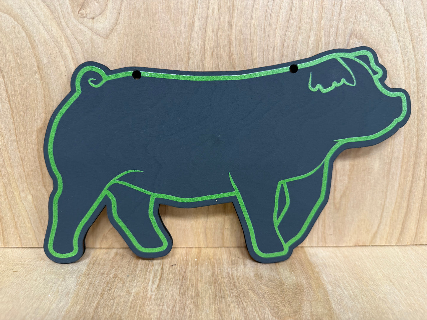 Chalk Duroc Market hog stall sign for livestock shows or county fairs market hog pig barrow