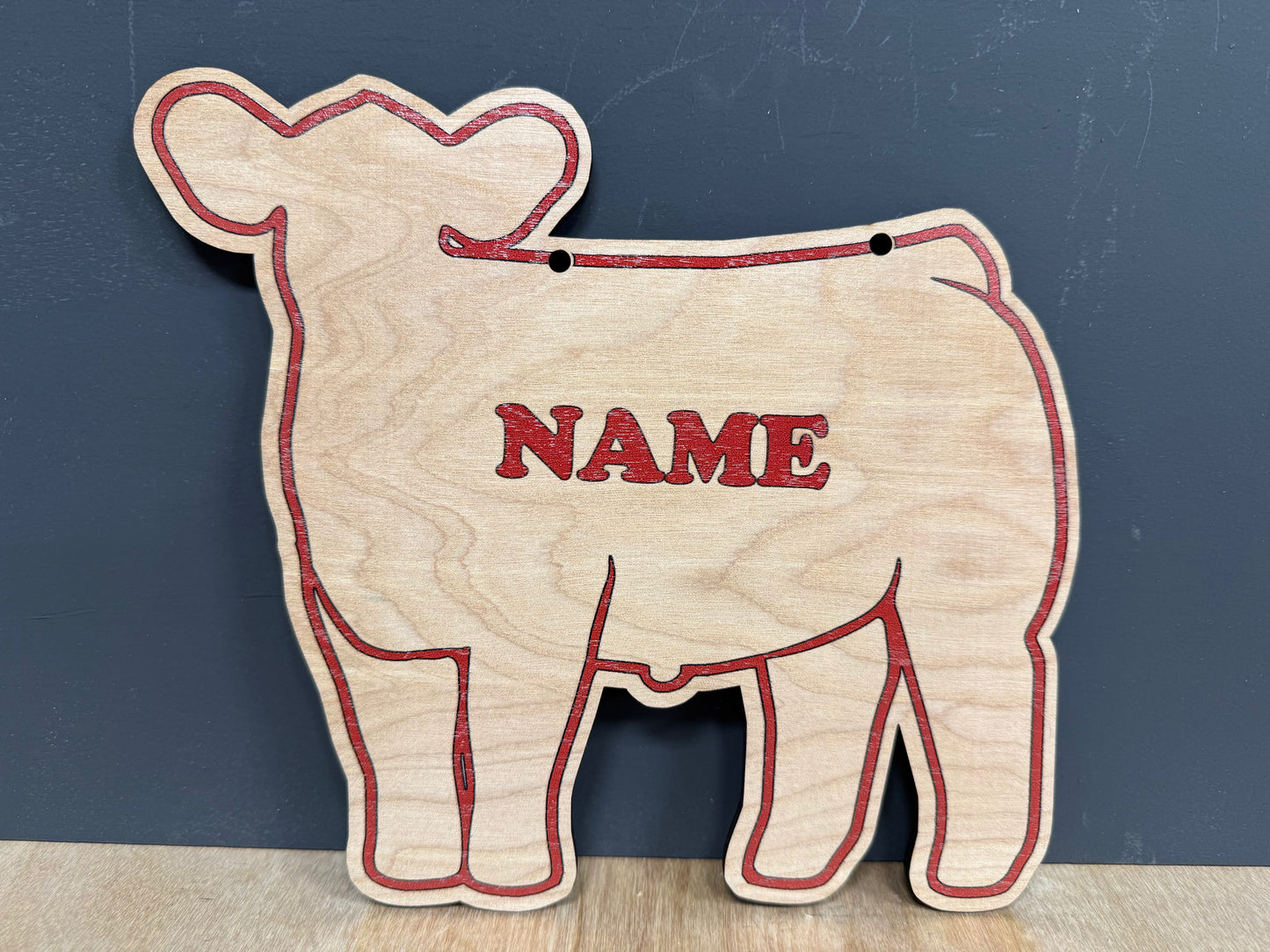 Market Steer Stall Sign Customizable Wooden or feeder calf sign