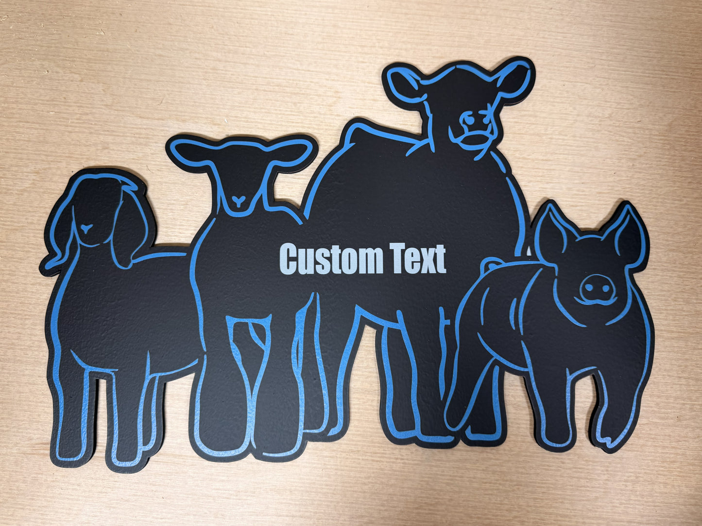 Custom Livestock Thank You Chalkboard Sign—perfect for market animal buyers, show sponsors, or signatures from supporters