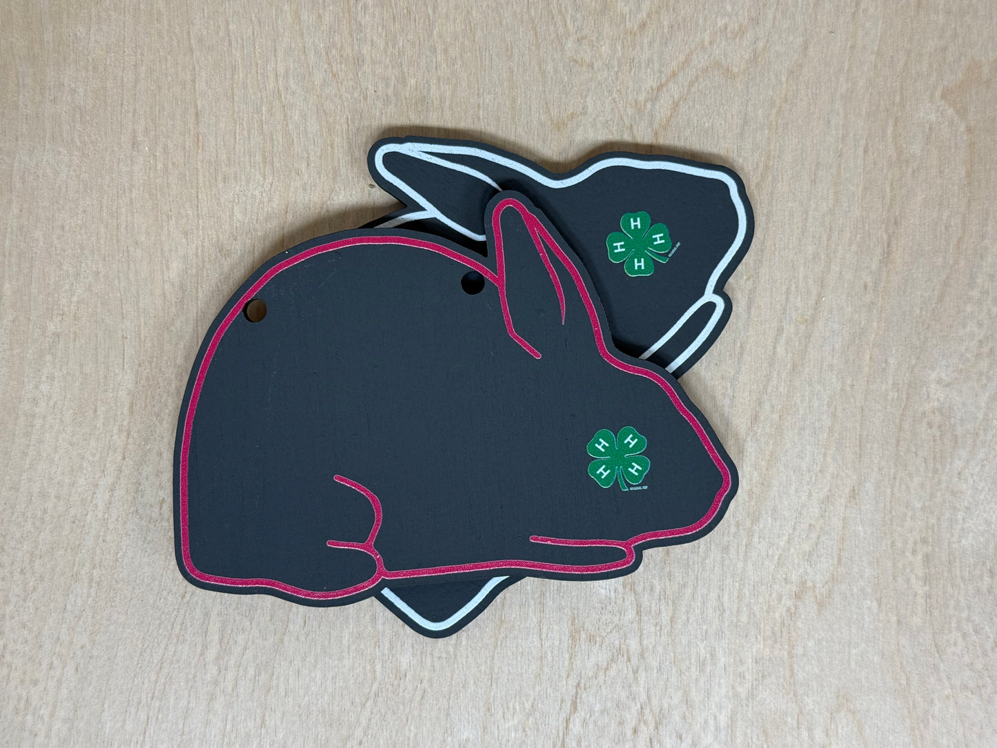 Chalkboard Rabbit Cage sign made from Wood