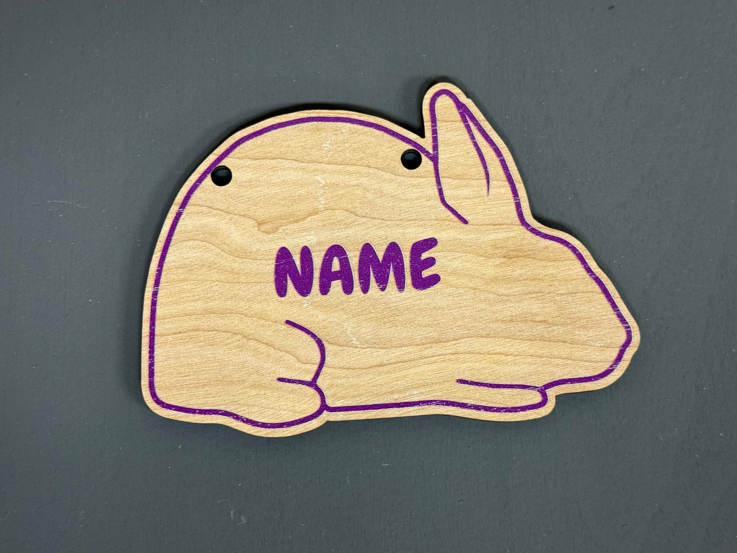 Rabbit Cage sign made from Wood Customizable