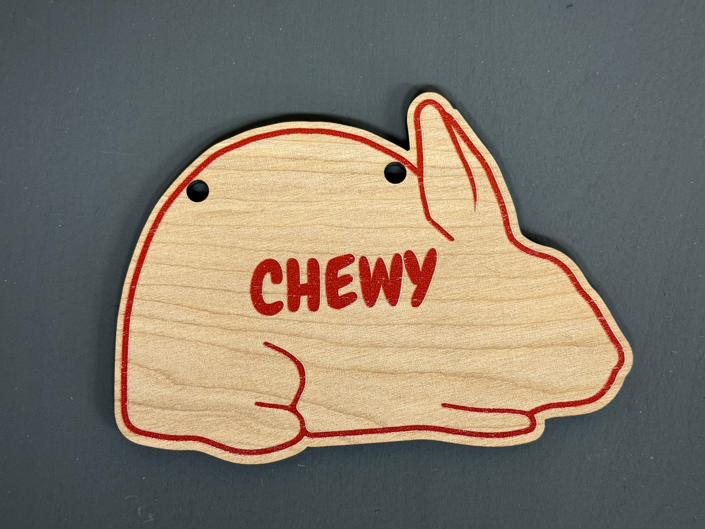 Rabbit Cage sign made from Wood Customizable