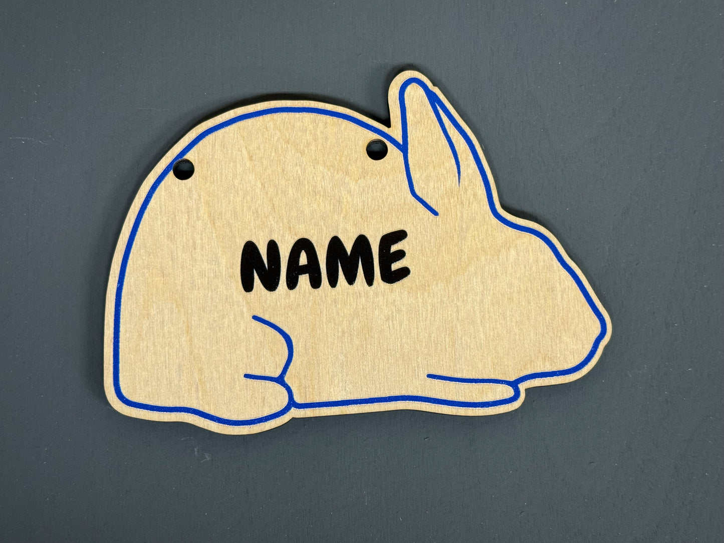 Rabbit Cage sign made from Wood Customizable