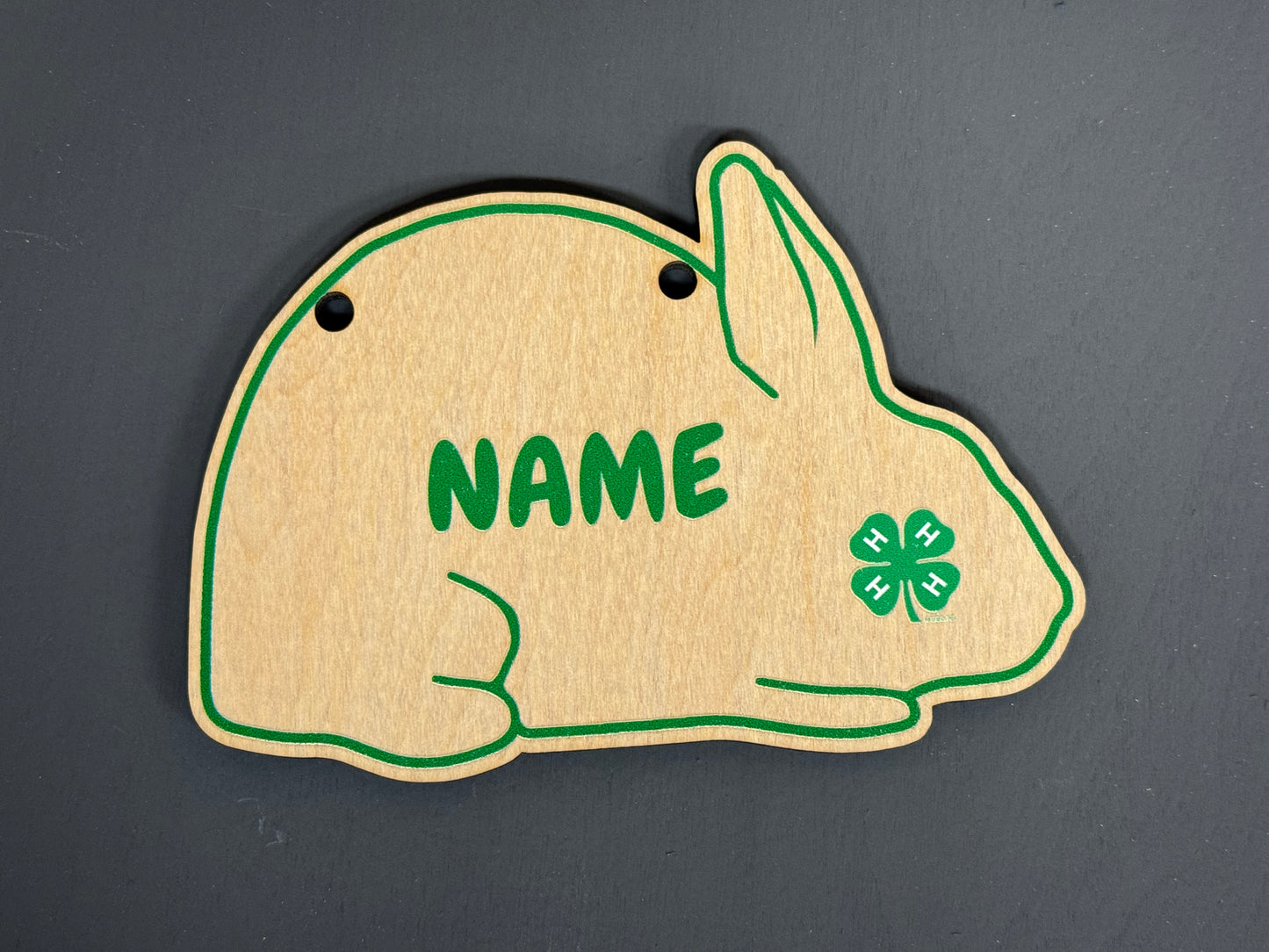 Rabbit Cage sign made from Wood Customizable