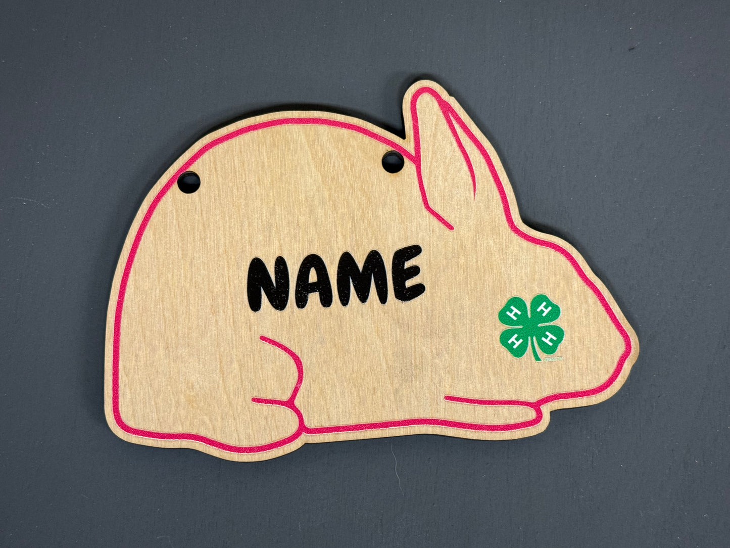 Rabbit Cage sign made from Wood Customizable