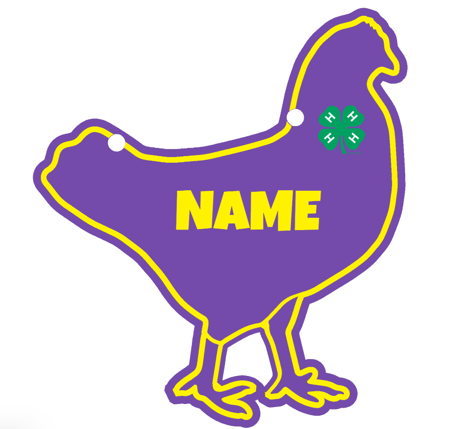 Chicken Cage sign made from acrylic customizable