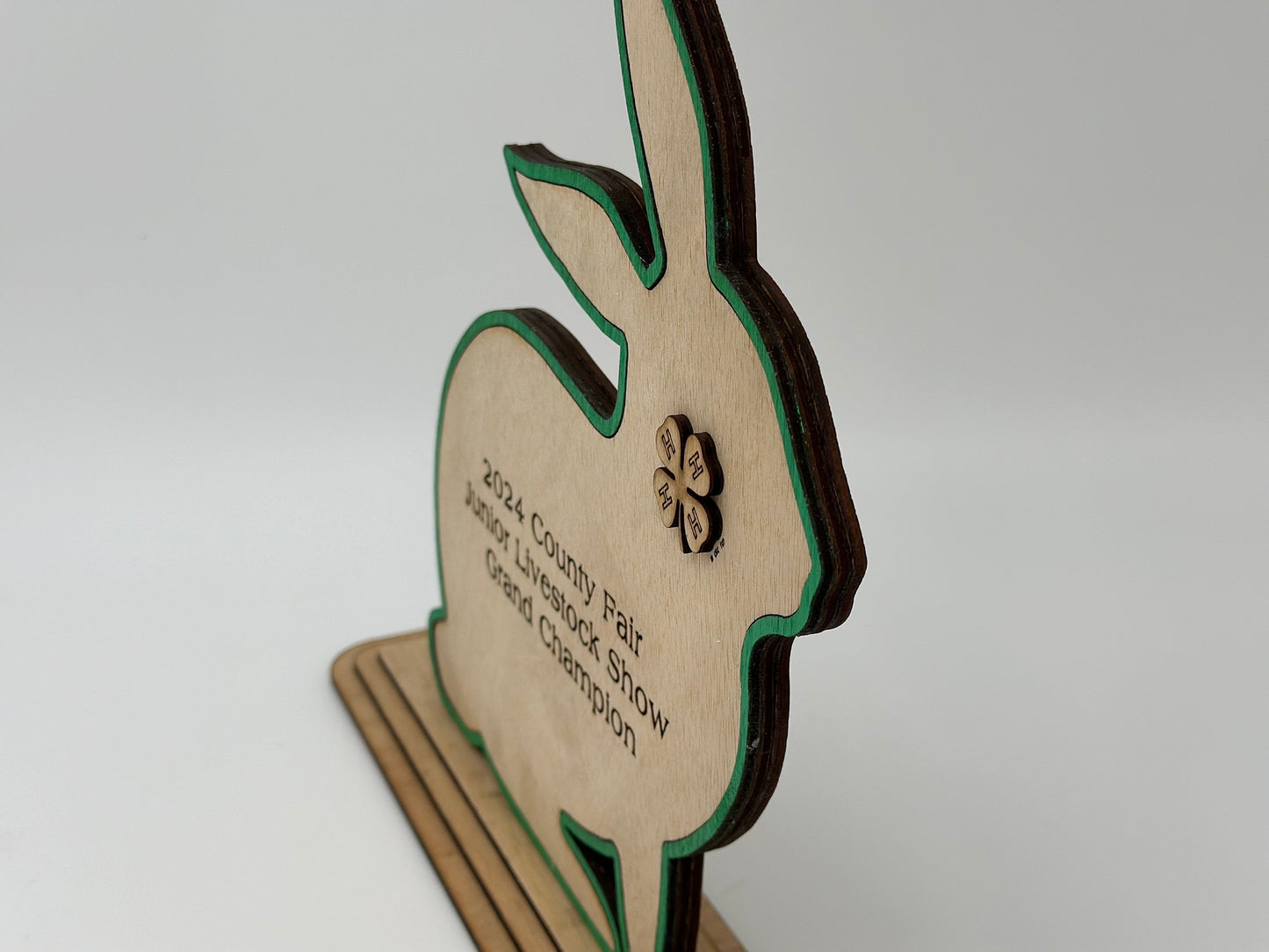 Rabbit Show Award for livestock show expo 4H 4-H Trophy