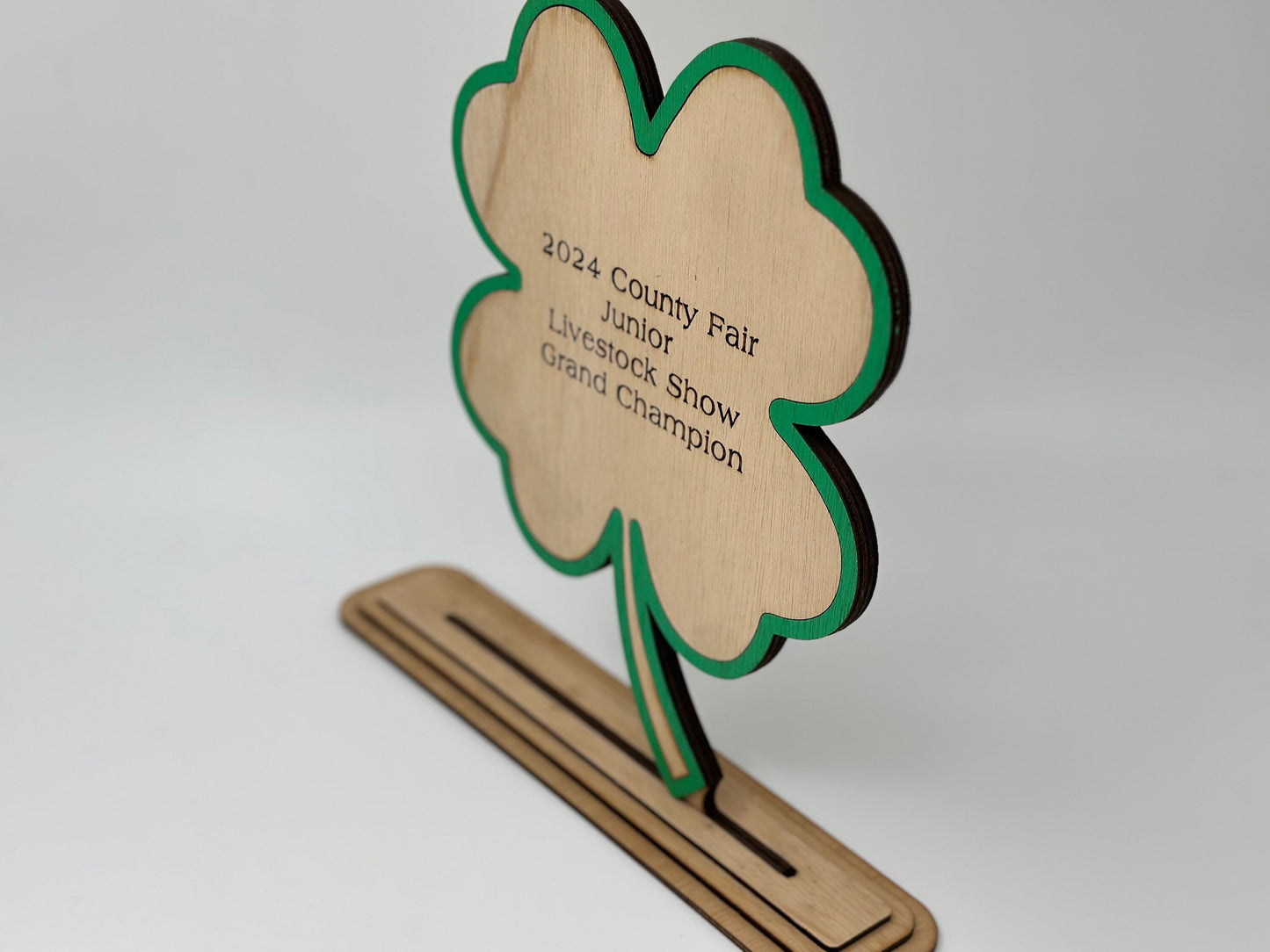 4-H Clover Small Animal Show Award for livestock shows, good for bunny, rabbit, cavy, cat, dog, pigeon