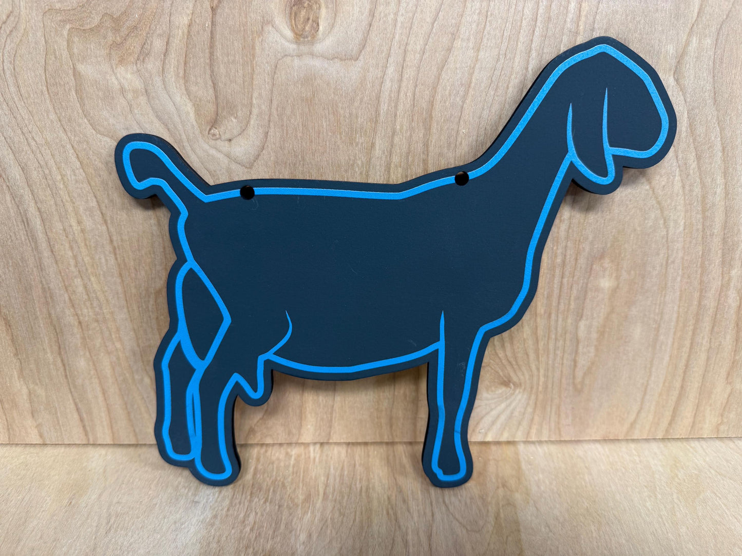 Nubian chalk stall sign for local shows or county fairs market