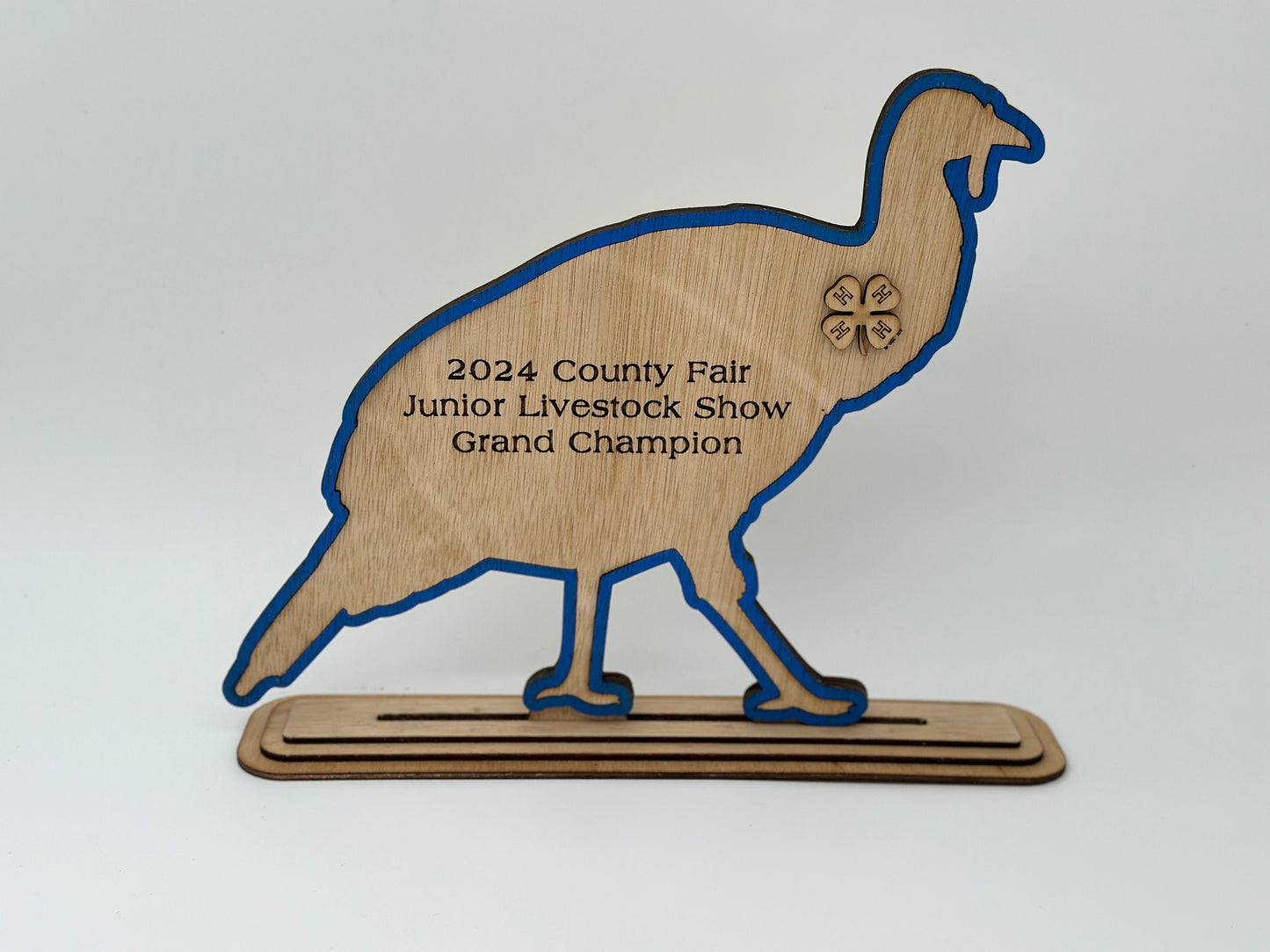 Turkey Show Award for livestock show expo 4H 4-H Trophy