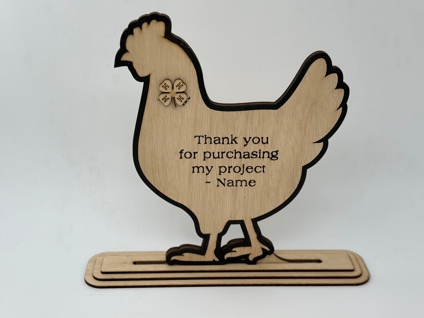 Chicken-Market Buyers Gift, Thank You Gift, or Sponsor Gift Auctions Perfect County Fair Junior Livestock Show Award Trophy 4H