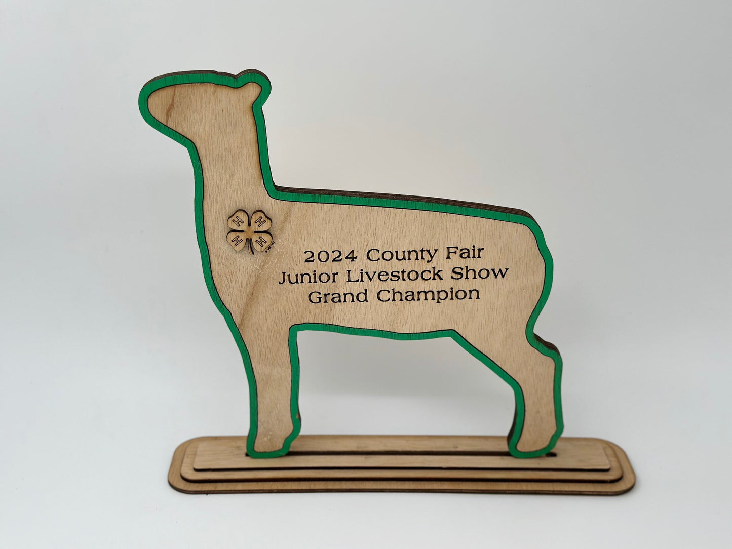 Lamb Show Award for livestock show expo 4H 4-H Trophy Market