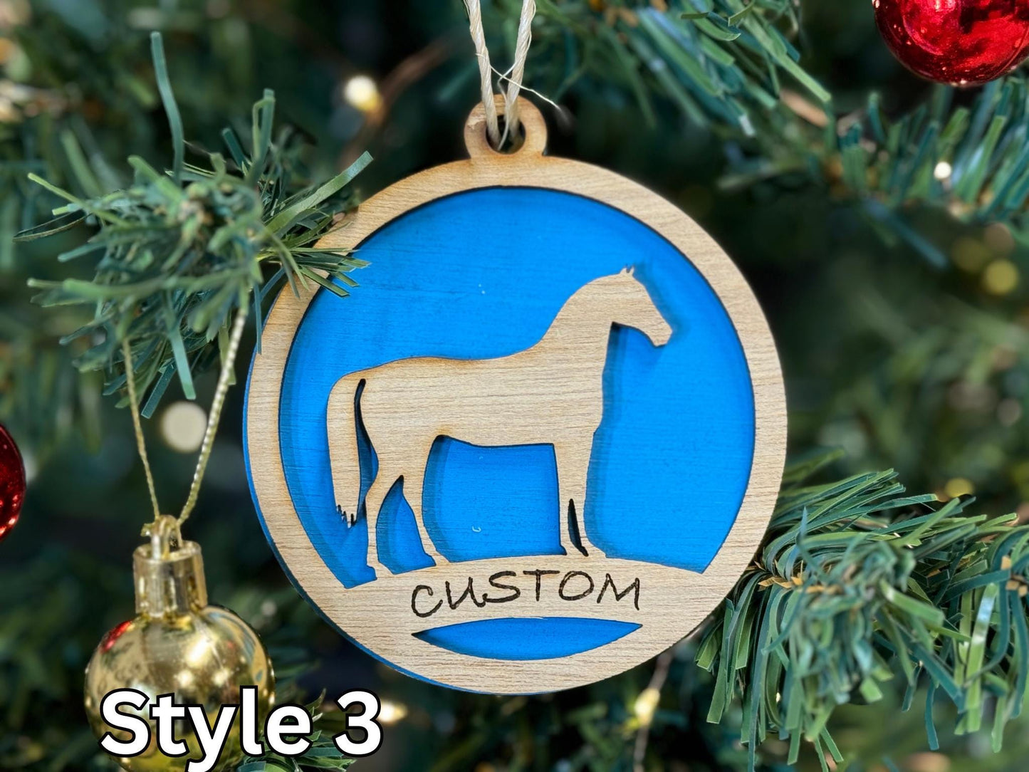Horse Ornaments for Christmas, livestock, animal, farm, rustic, wooden, gift idea, award, Equine, Mare, Stallion, Mustang, Hunter Jumper