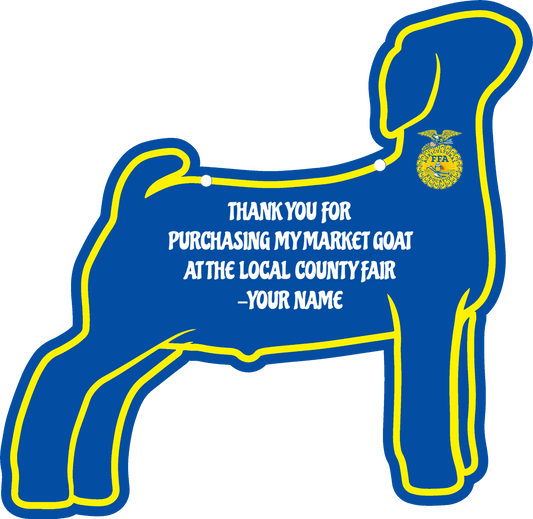 Custom Market Goat Stall Sign for livestock shows