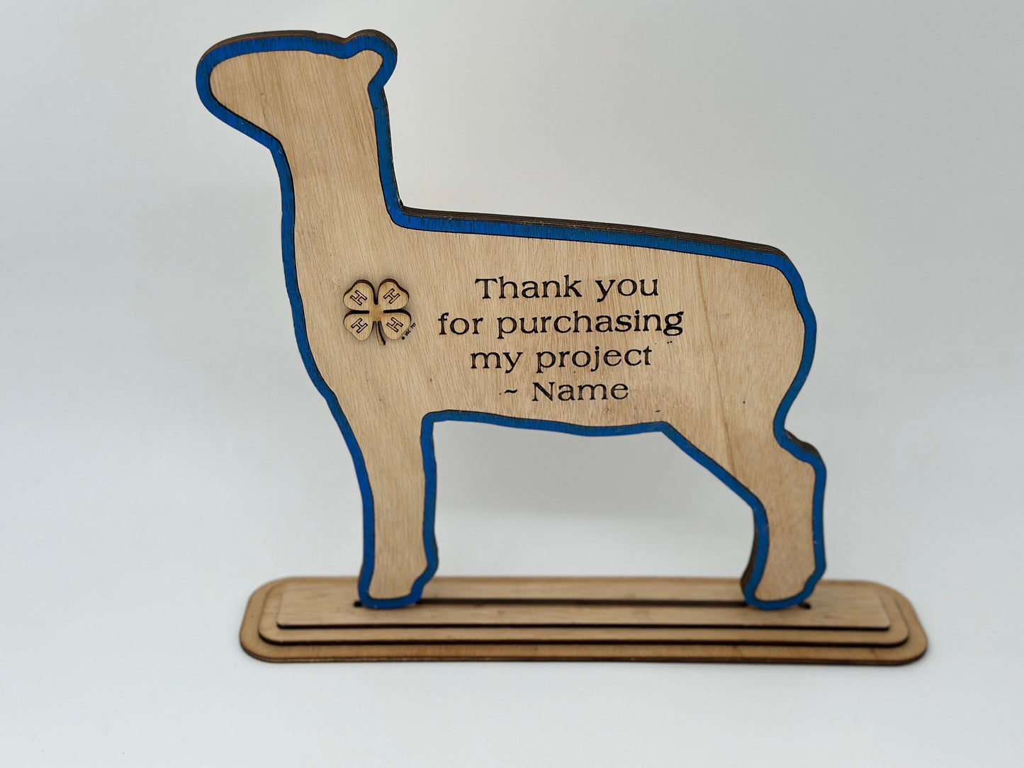 Lamb Buyers Thank You Gift or Sponsor Gift for Auctions Perfect County Fair Junior Livestock Show Award Trophy 4H for Market Lamb