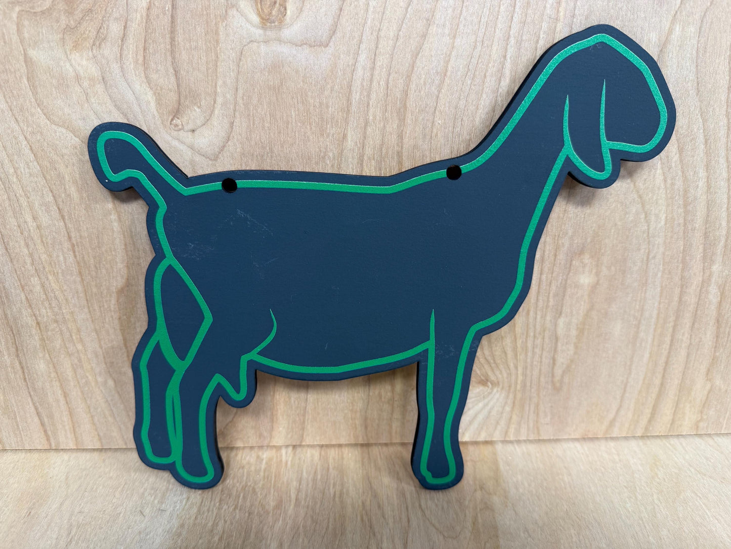 Nubian chalk stall sign for local shows or county fairs market