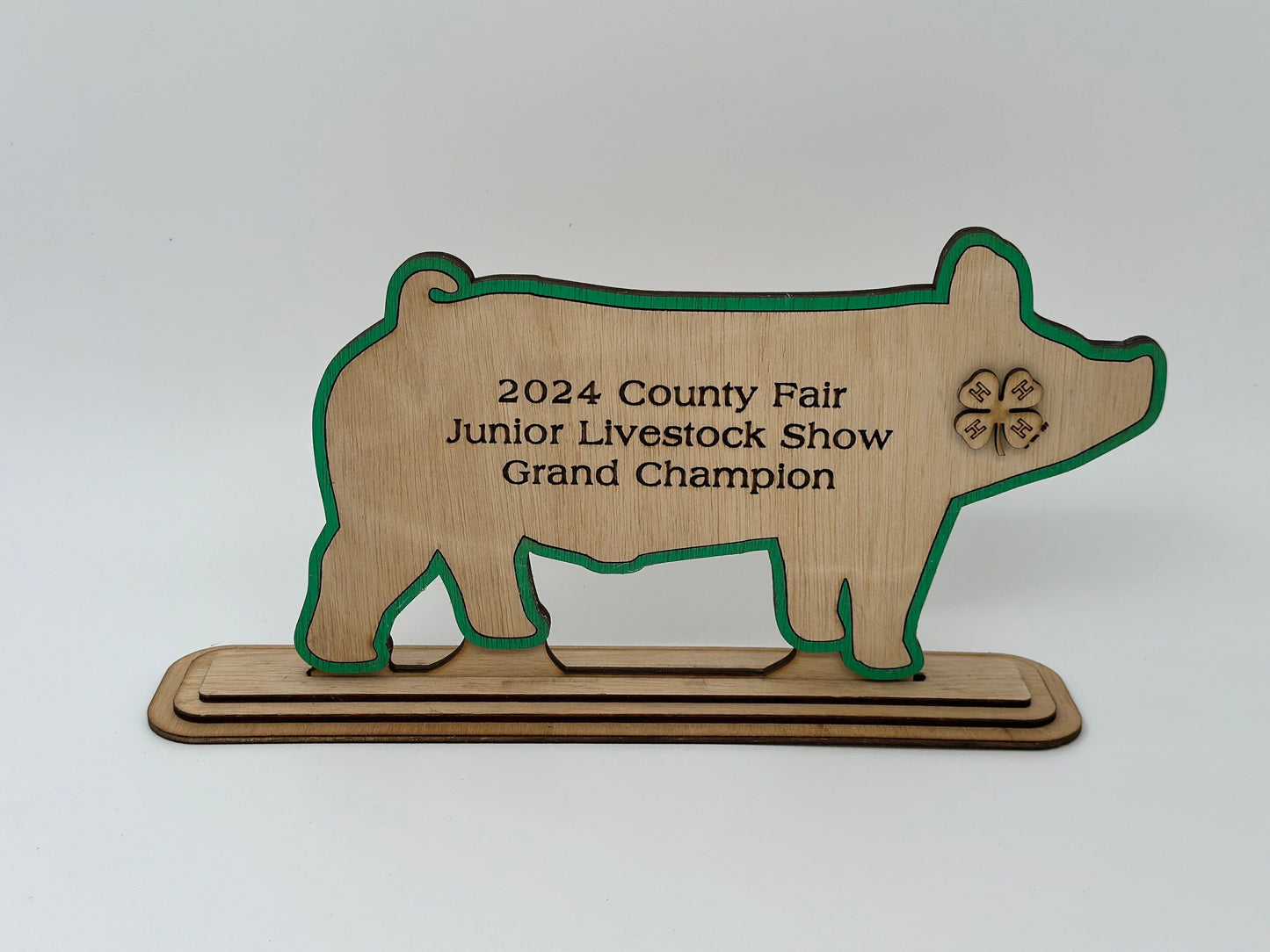 Pig Show Award for livestock show expo 4H Trophy Market Barrow Hog
