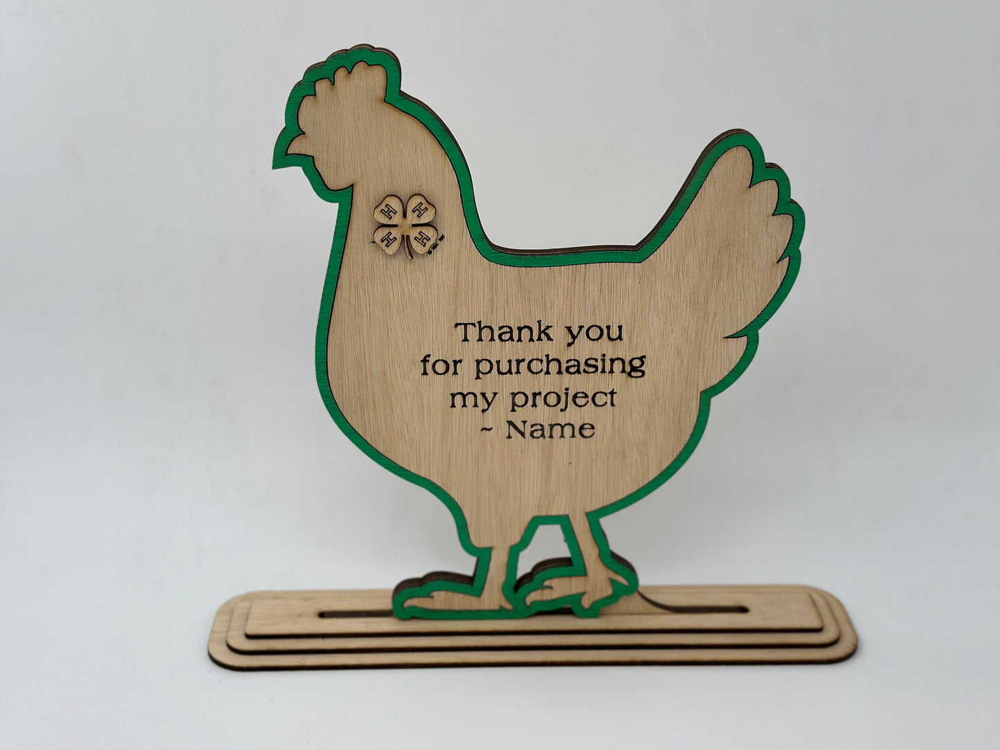 Chicken-Market Buyers Gift, Thank You Gift, or Sponsor Gift Auctions Perfect County Fair Junior Livestock Show Award Trophy 4H