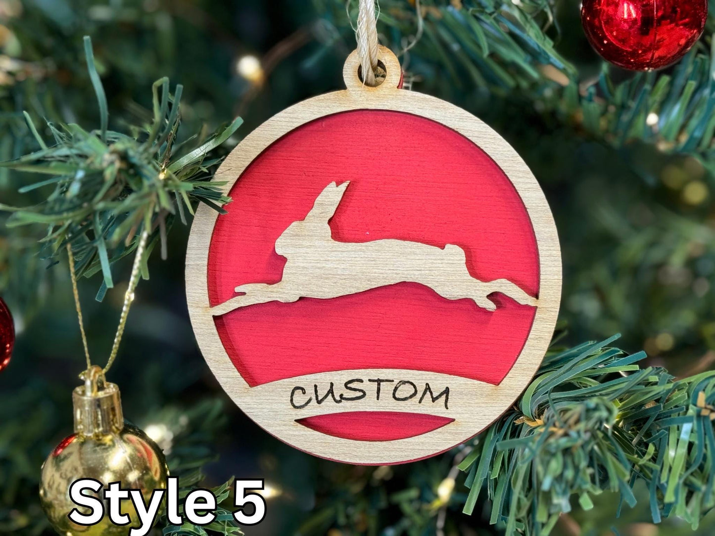 Rabbit Ornaments for Christmas, livestock, animal, farm, rustic, wooden, gift idea, award, thank you gift or buyers gift