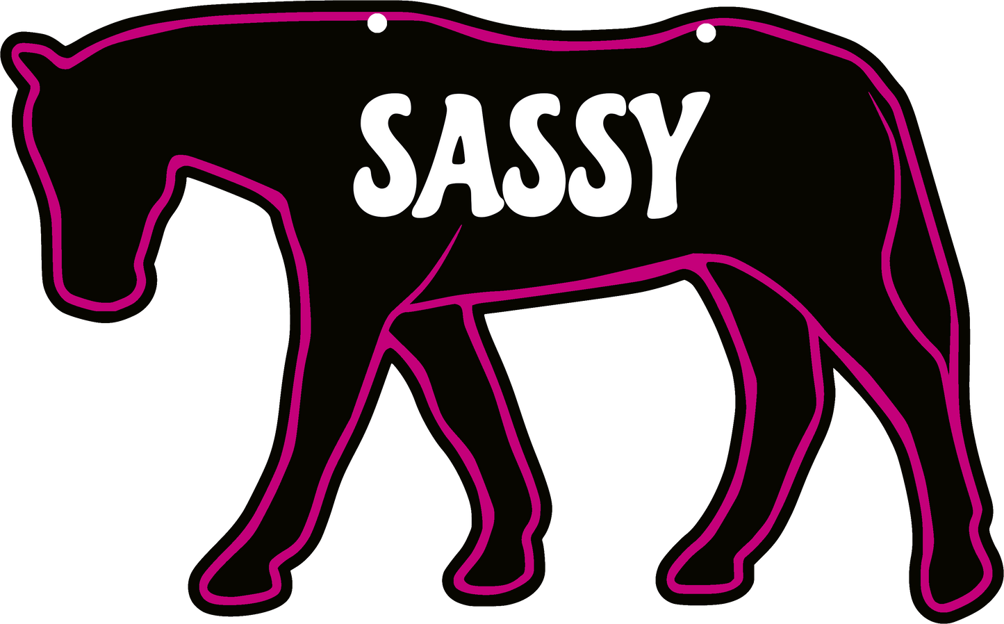 Horse stall sign plastic