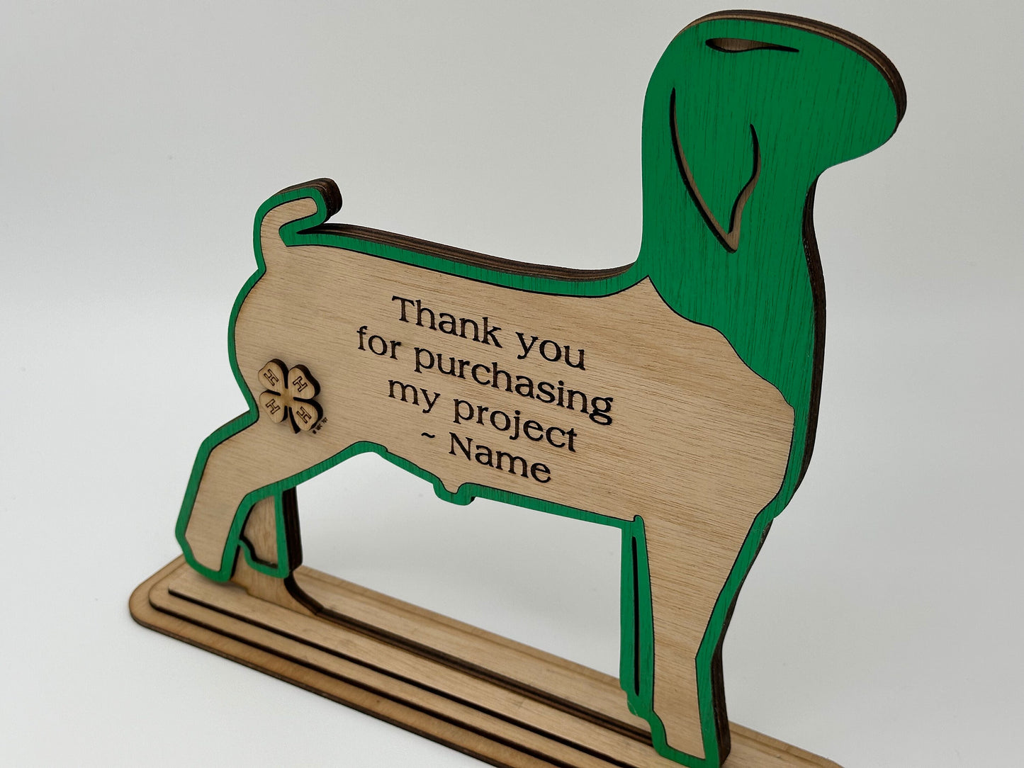 Personalized Market Goat Trophy: Boer Goat Buyer Thank You Gift