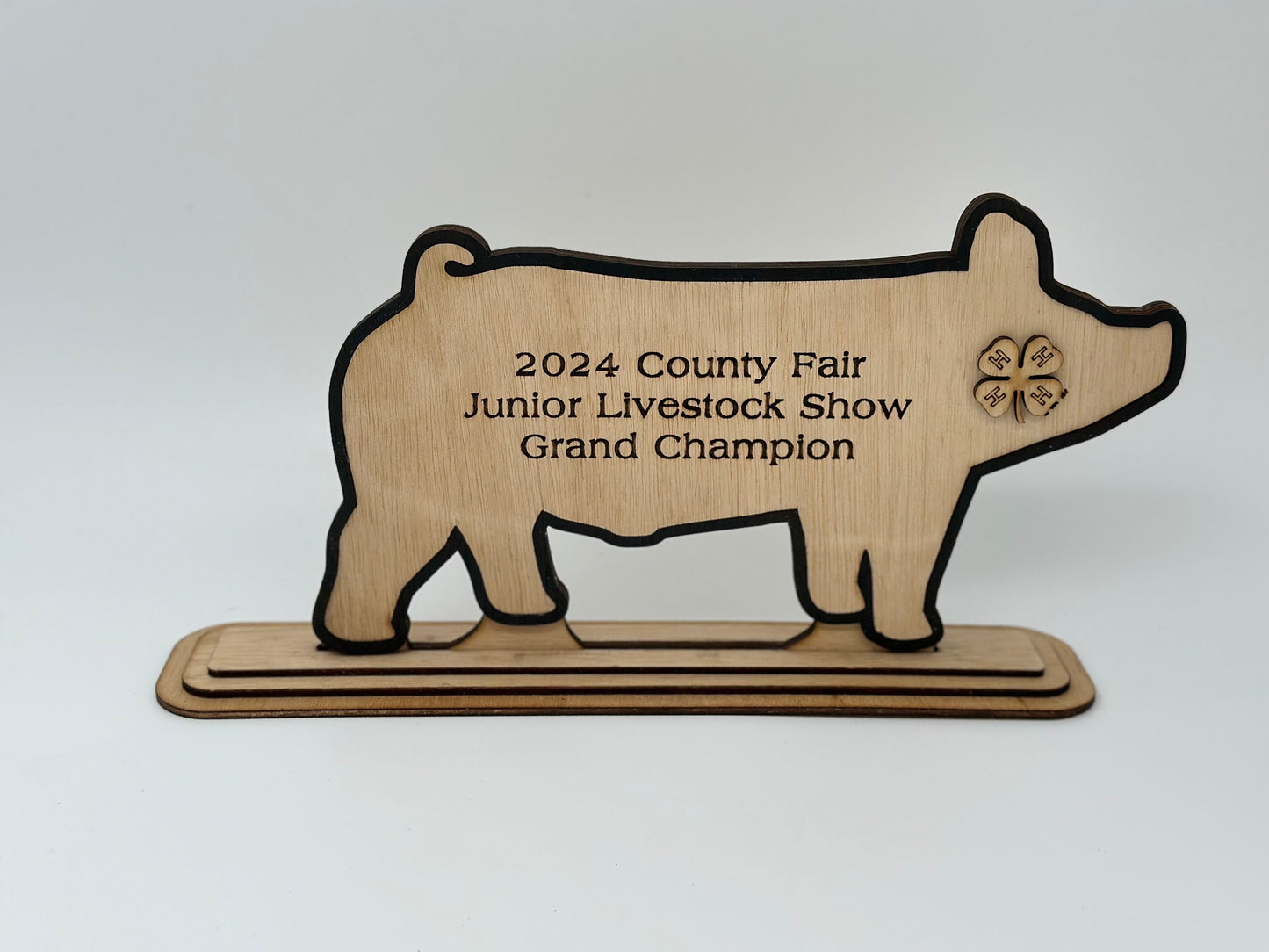 Market Barrow Hog Pig Show Award for livestock show expo 4H Trophy