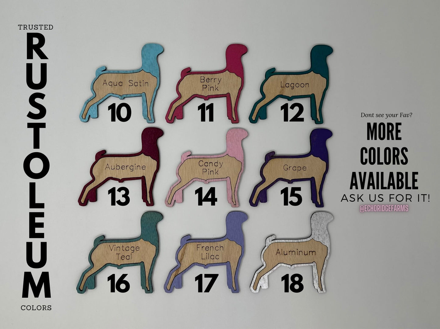 Custom State Farm Animal Name Tag: Livestock Stall Sign