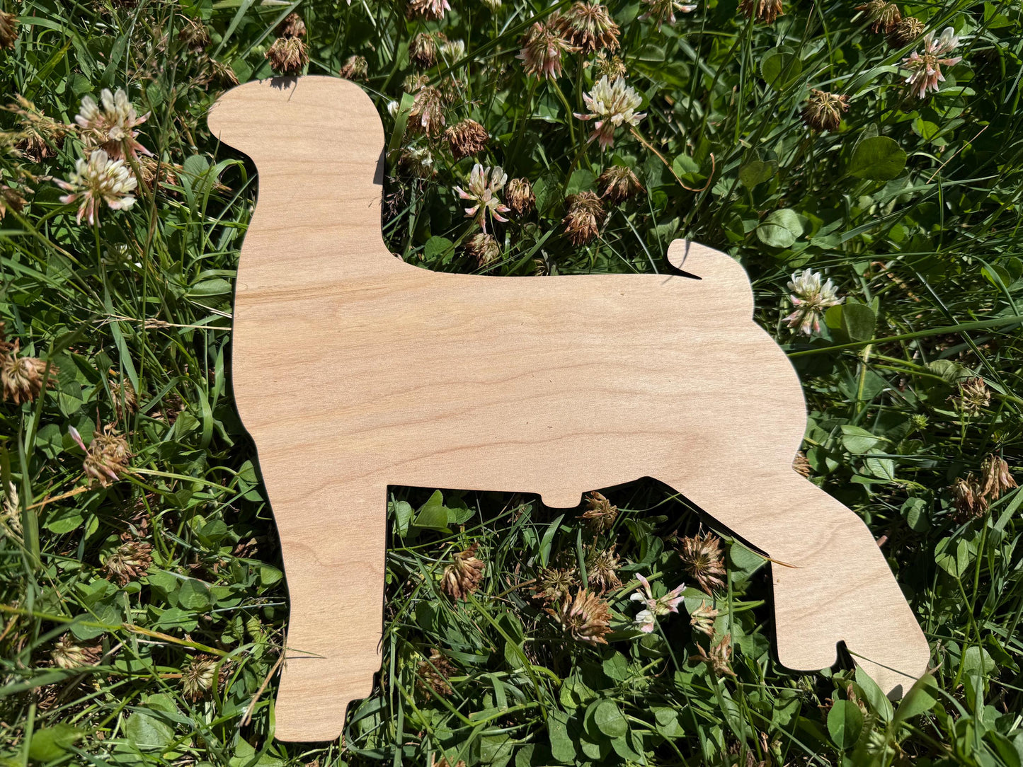 Boer Goat Wood Cutout: DIY Farm Stall Sign - 9.4" x 9"
