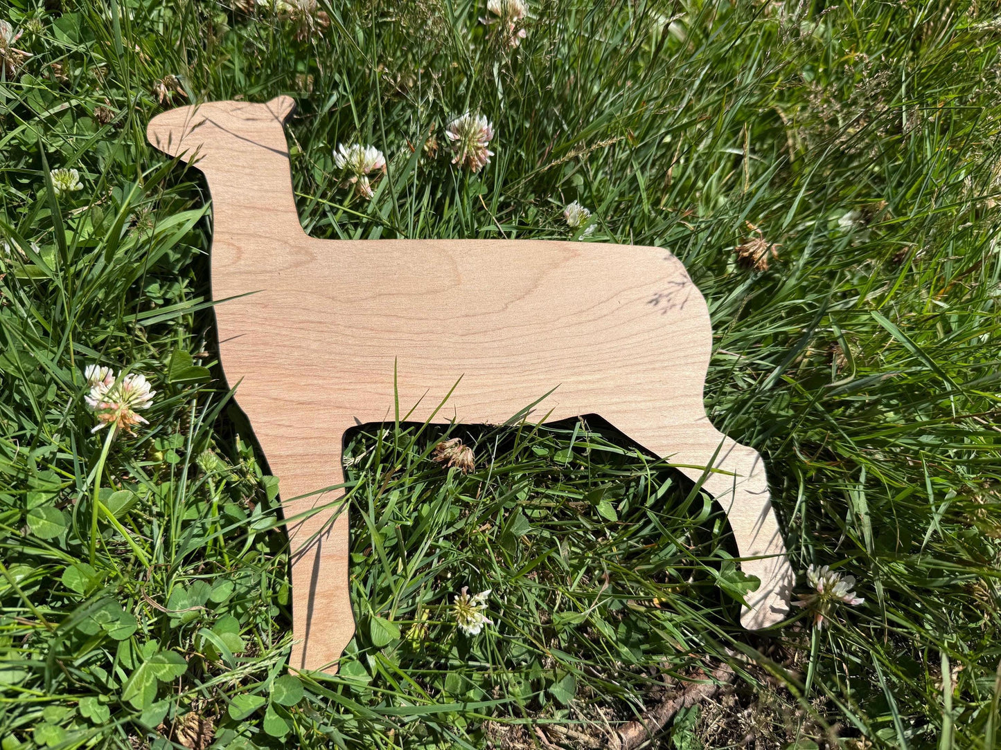 Wood Lamb Cutout: DIY Farm Stall Sign, 4H Project