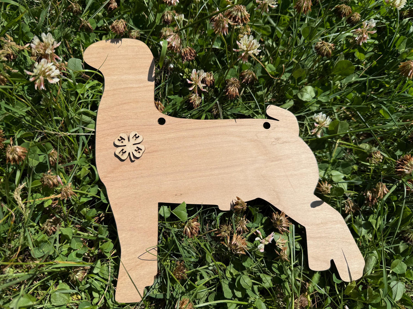 Boer Goat Wood Cutout: DIY Farm Stall Sign - 9.4" x 9"