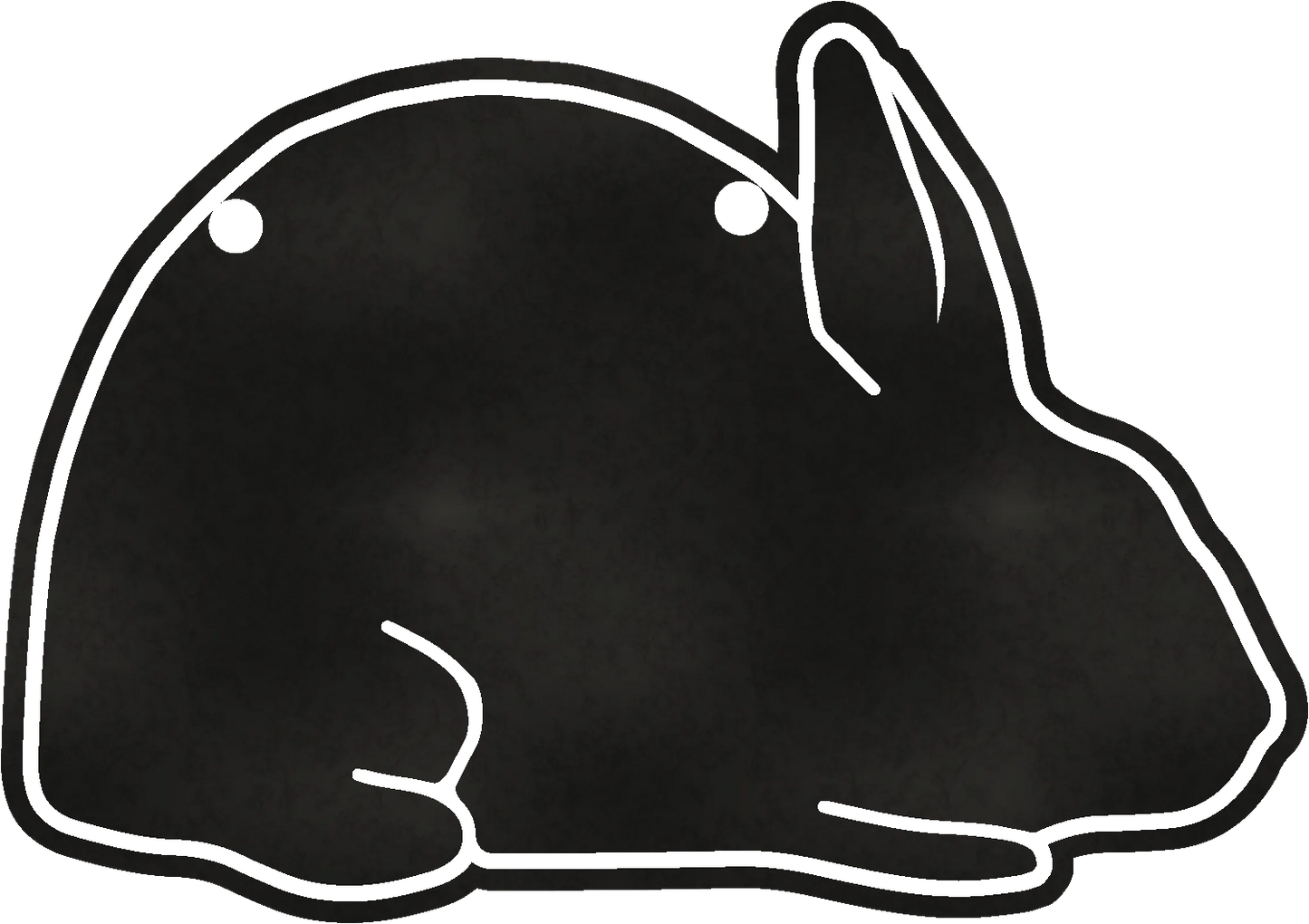 Chalkboard Rabbit Cage sign made from Wood