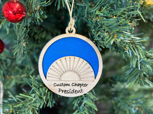 Chapter Officer Ornaments for Christmas, Thank you gift idea or for chapter clubs