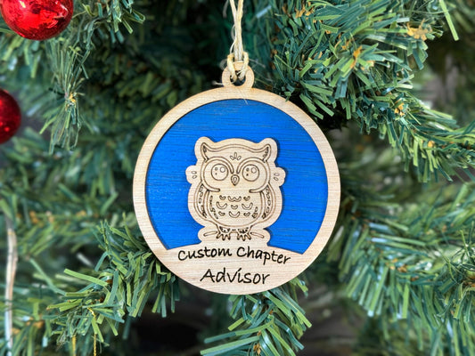 Chapter Officer Ornaments for Christmas, Thank you gift idea or for chapter clubs