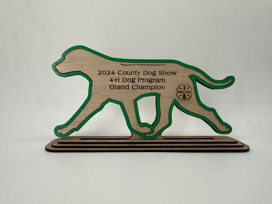 Dog-Ridgeback Dog Show Award for livestock show expo 4H 4-H Trophy