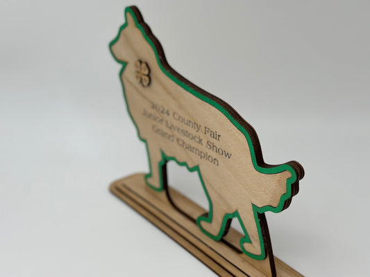 Dog- K9 Show Award for  livestock show expo 4H 4-H Trophy