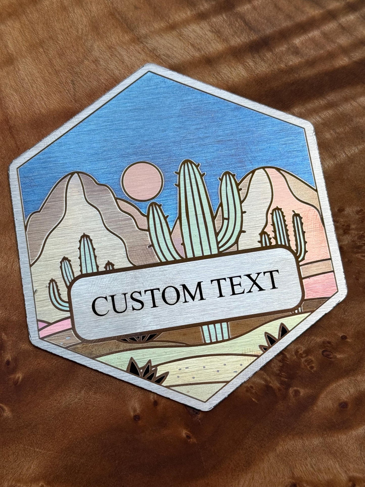 Custom Catan Desert Hex – Stainless Steel Replacement Piece for Settlers of Catan | Personalized Game Gift for Weddings or Housewarming