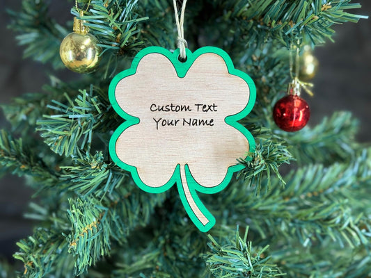 4-H Clover Ornament for 4H Clubs or Thank you gifts