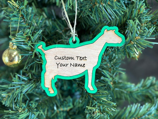 Goat-Nigerian Dwarf Goat Ornament for Goat Lovers on Christmas. Good for a Buyers Gift, Thank you Gifts, Goat Gift or for Goat Mom