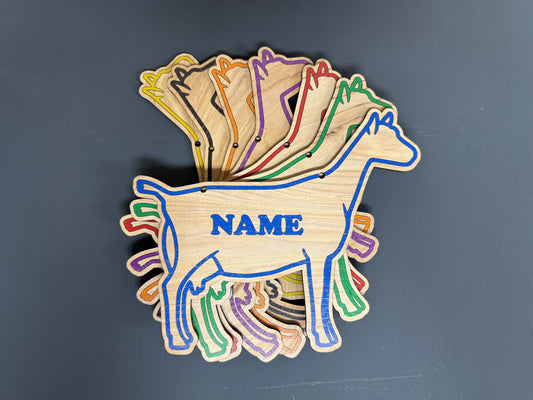 Dairy Goat Stall Sign for Nigerian dwarf, alpine, Oberhasli dairy goat