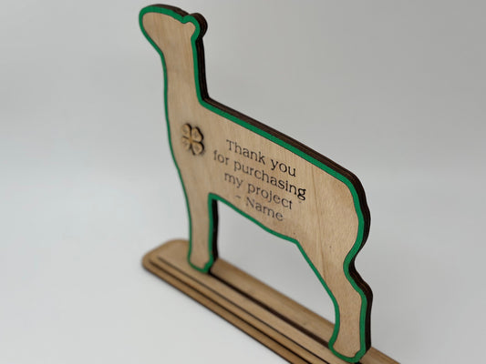 Lamb Buyers Thank You Gift or Sponsor Gift for Auctions Perfect County Fair Junior Livestock Show Award Trophy 4H for Market Lamb