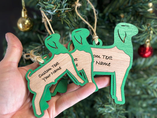 Goat-Boer Market Goat Ornament for Goat Lovers on Christmas. Good for a Buyers Gift, Thank you Gifts, Goat Gift or for Goat Mom or Market Boer Goat
