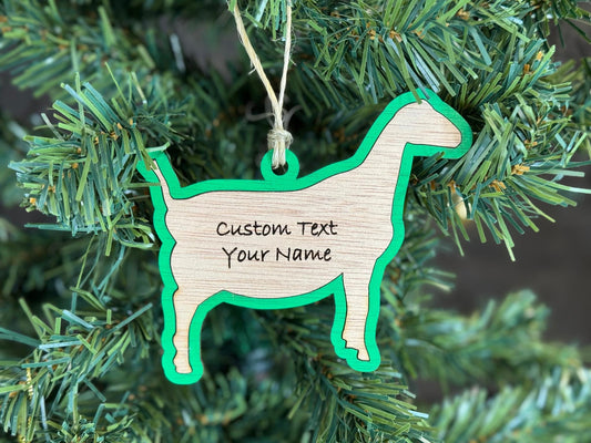 Goat-Lamancha Ornament for Goat Lovers on Christmas. Good for a Buyers Gift, Thank you Gifts, Goat Gift or for Goat Mom