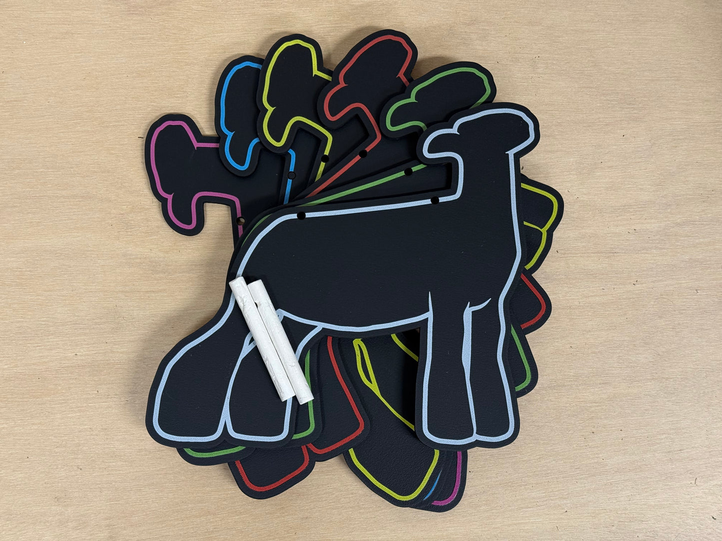 Ewe Lamb Chalk stall sign for livestock shows or county fairs market