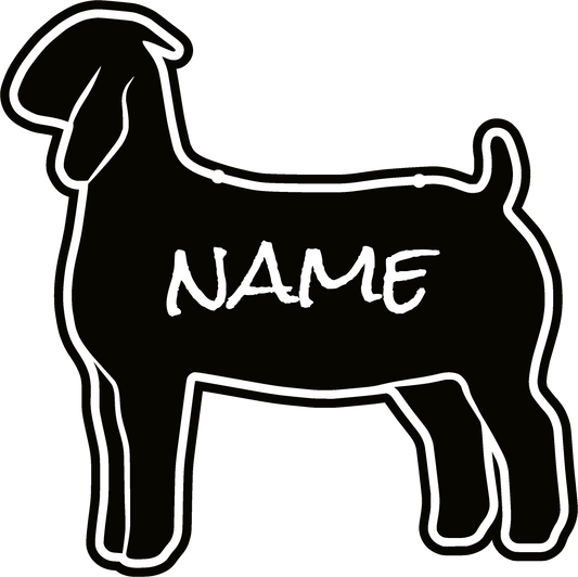 Breeding Doe stall sign made from acrylic plastic customizable