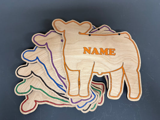 Market Steer Stall Sign Customizable Wooden or feeder calf sign