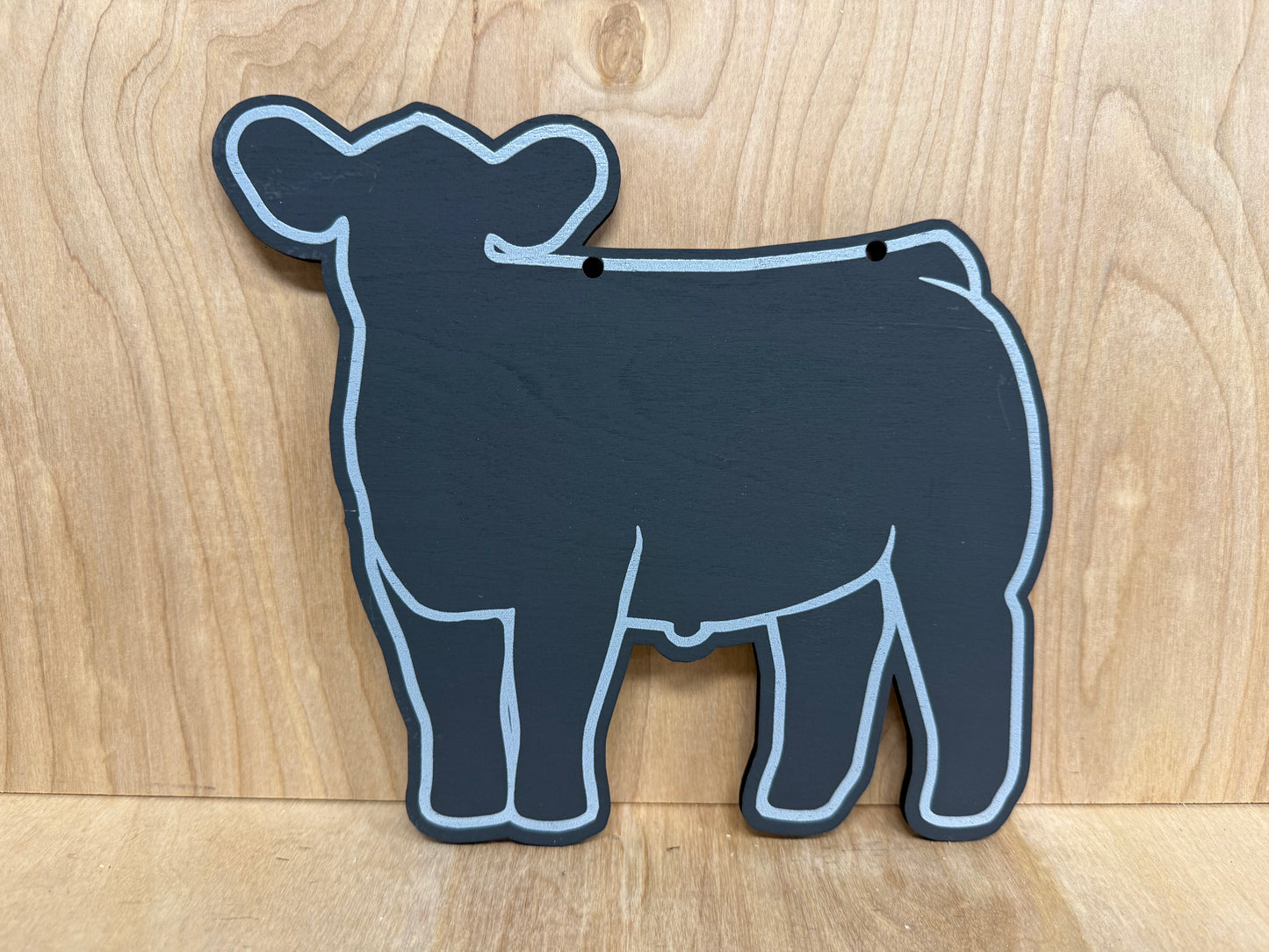 Chalk Market Steer stall sign for livestock shows or county fairs cattle sign