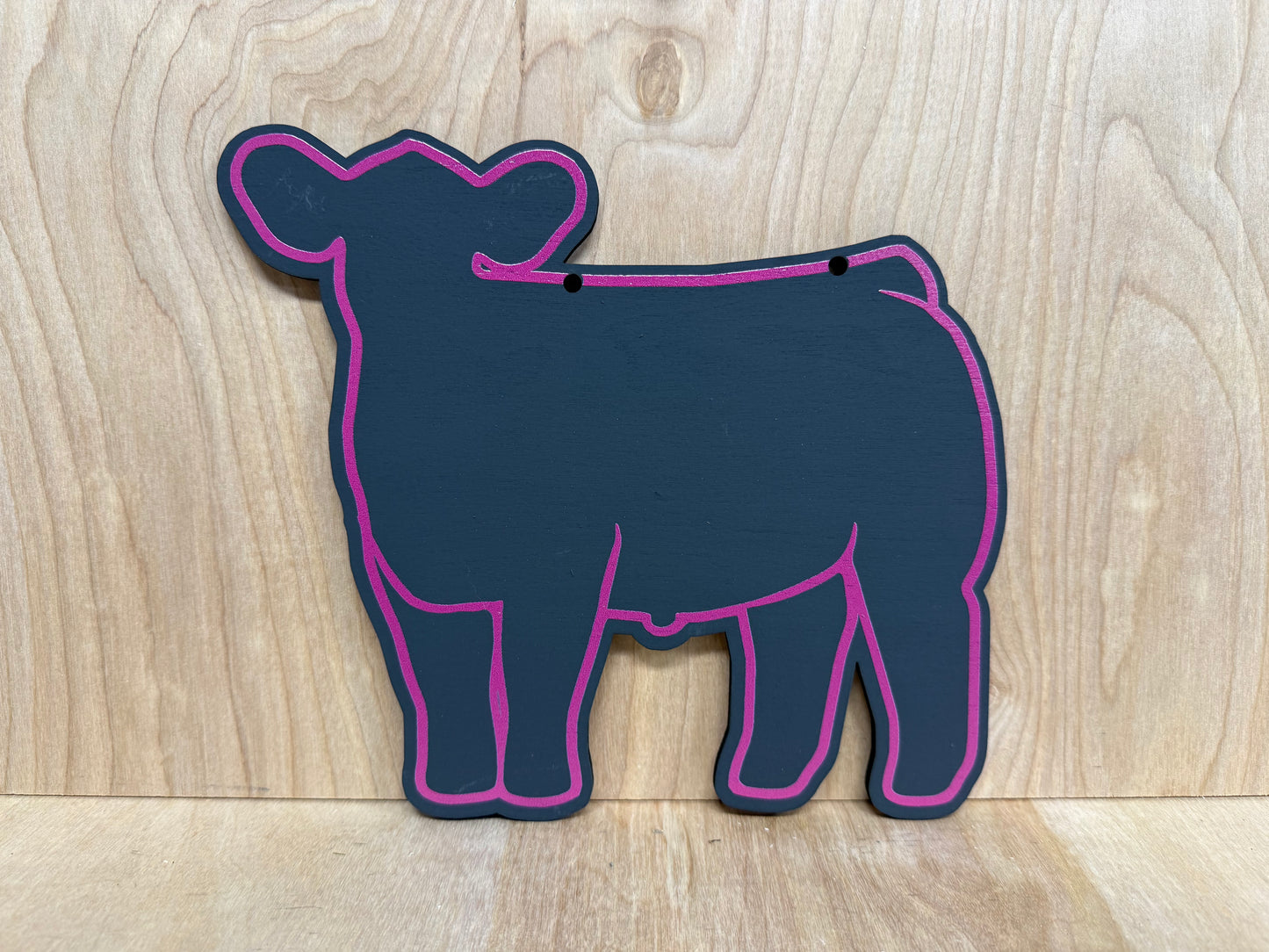 Chalk Market Steer stall sign for livestock shows or county fairs cattle sign