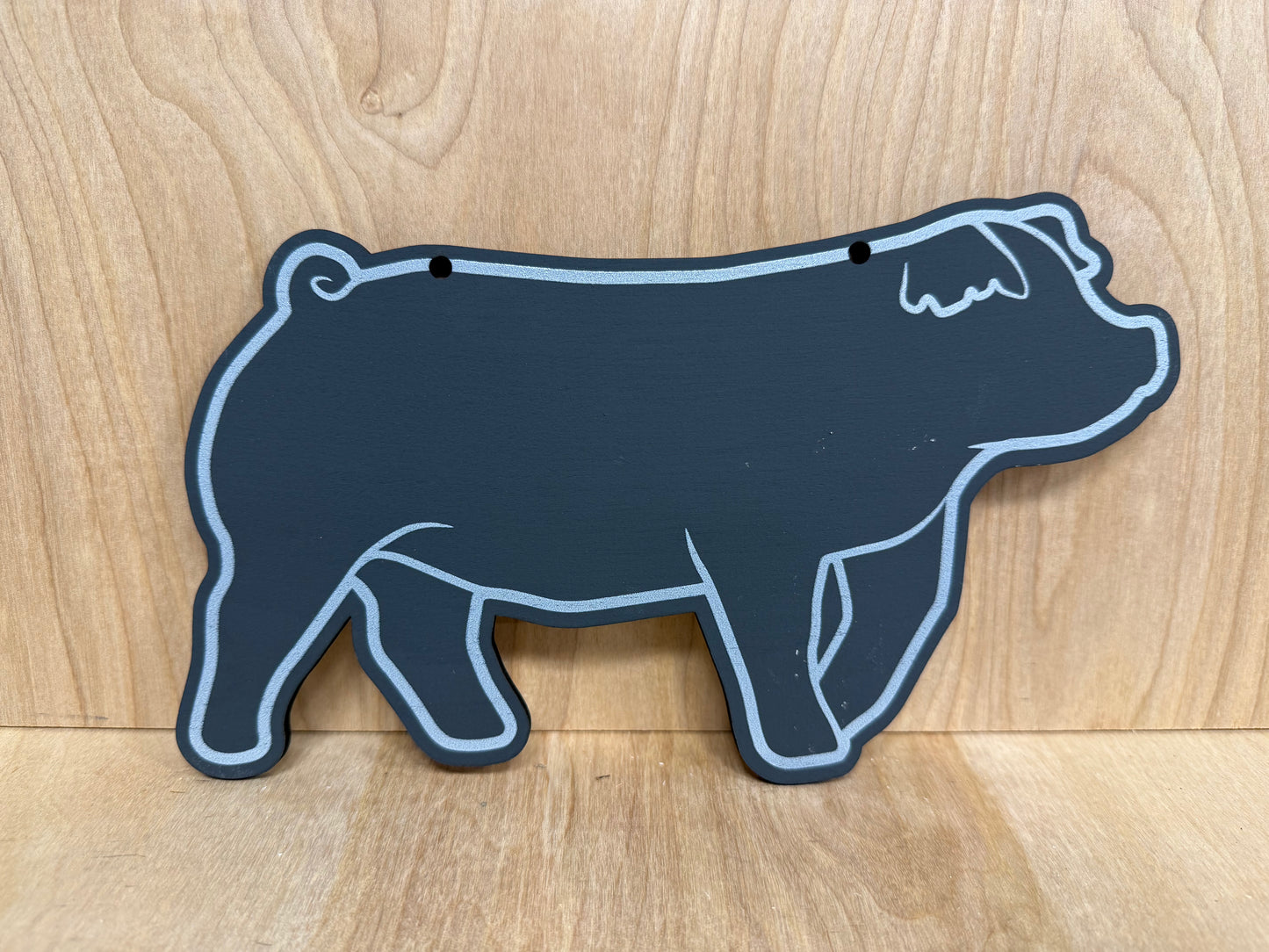 Chalk Duroc Market hog stall sign for livestock shows or county fairs market hog pig barrow